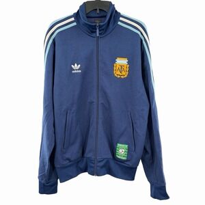 Vtg Adidas Originals Argentina Football Jacket Track Top Hand Of God Size L 2006